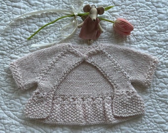 Hand Knit Baby Shrug Sweater