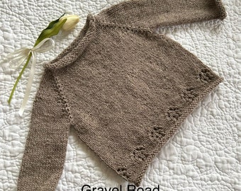 Available for Custom Order: Hand Knit 100% Fine Highland Wool Pullover Sweater