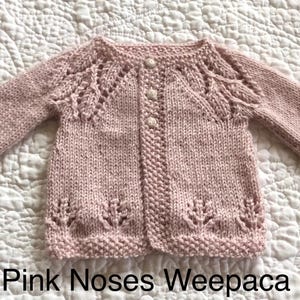 Available for Custom Order: Hand Knit Merino Wool/Baby Alpaca Blend Baby/Toddler Cardigan