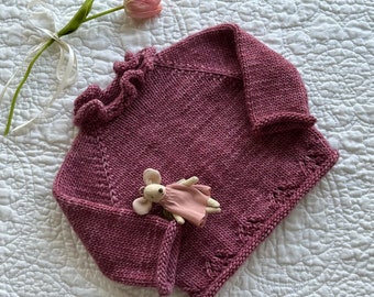 Hand Knit Baby Pullover Sweater