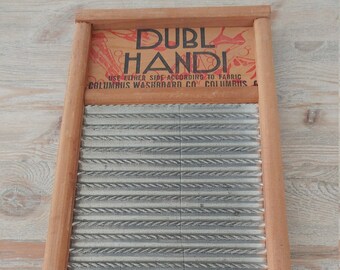 FREE SHIPPING! Farmhouse Decor, Dubl Handi Washboard, Vintage Washboard, Vintage Decor, Shabby Chic Decor, Laundry Room Decor, Rustic Decor