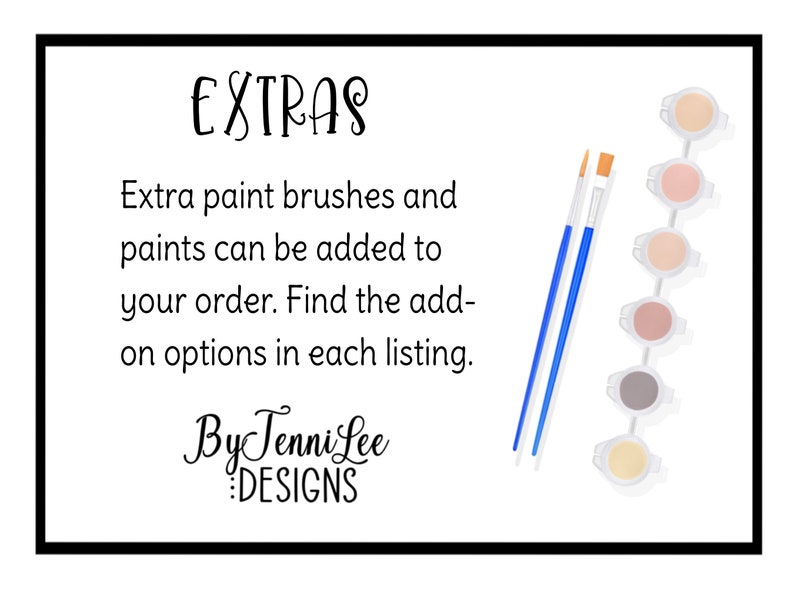 Paint by Number Winter Town Wood Kit Etsy