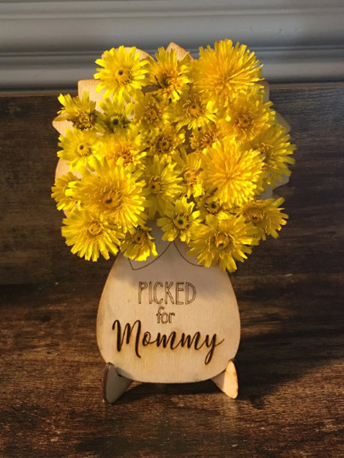 Flowers for Mommy Tall Vase SVG File Picked for Mommy Vase Etsy