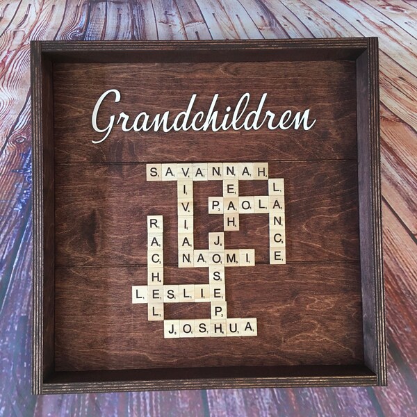Scrabble Tile Crossword Etsy