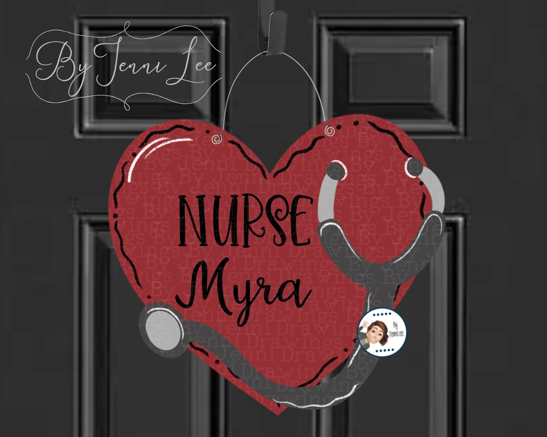 Nurse Door Hanger, School Nurse Wreath Sign, New Nurse Door Decor