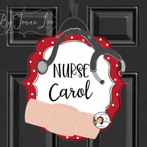 Nurse Bandage Door Hanger, Nurse Gift, School Nurse Wreath Sign, New Nurse Door Decor, Nurse Sign, Congrats Nurse Door Sign, Personalized