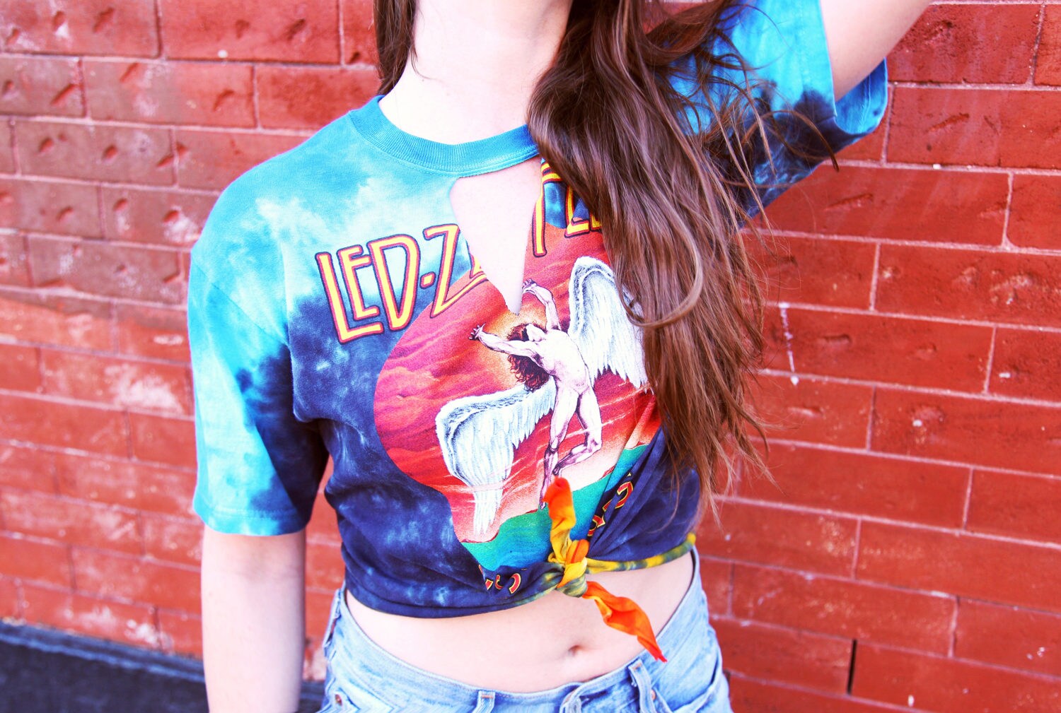 トップス vintage tie dye high neck cut sew DIY Cropped Tie Dye Tops from Old T-Shirts! | THRIFT FLIP
