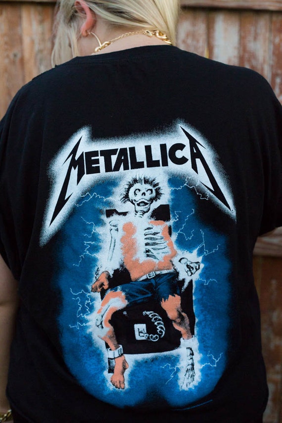 Distressed Cut Metallica Kill em All Tour Shirt Etsy