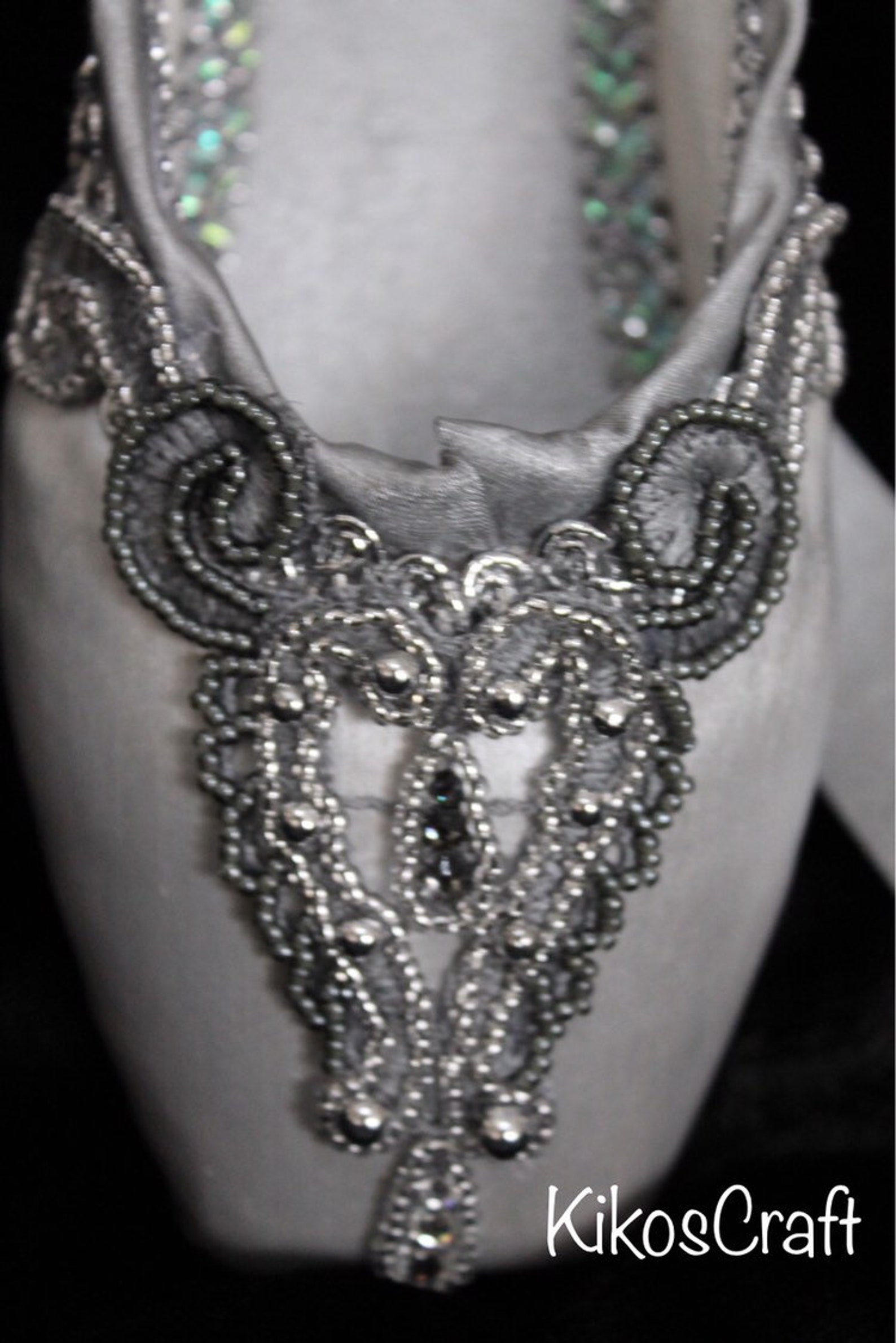 decorated pointe shoe: sleeping beauty silver fairy , diamond fairy,ooak ballet gift, yagp gift, competition gift decorated pointe shoe: sleeping beauty silver fairy , diamond fairy,ooak ballet gift, yagp gift, competition gift
