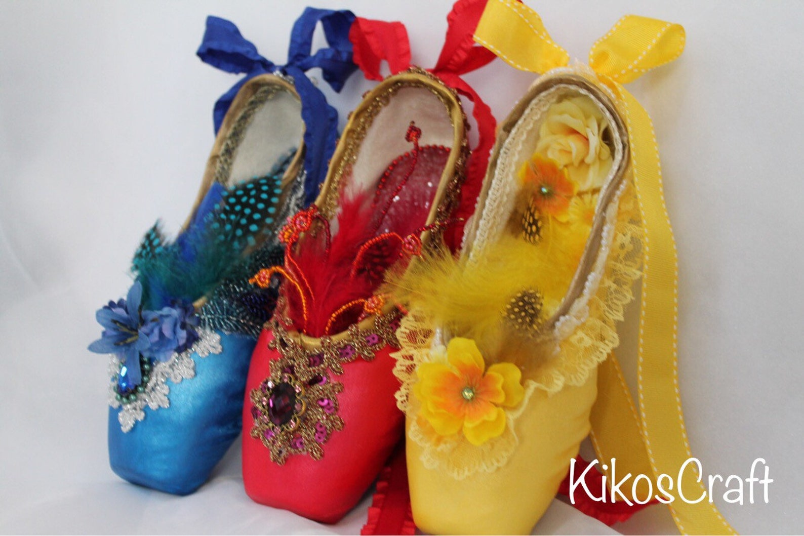 decorated pointe shoe: firebird,sleeping beauty, fairy, ballet variations,ooak ballet gift, yagp gift, competition gift decorated pointe shoe: firebird,sleeping beauty, fairy, ballet variations,ooak ballet gift, yagp gift, competition gift