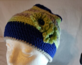 Chapéus fofos como um botão – Gorros feitos à mão com flores