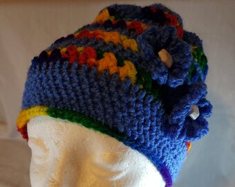 Chapéus fofos como um botão – Gorros feitos à mão com flores