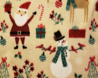 Cobertor de lã - PAPAI NOEL, BONECO DE NEVE E PRESENTES - Cobertor de lã sem costura 58" x 72" lance, bebê, cachorro, gato quente macio aconchegante fofo leve pelúcia respirável