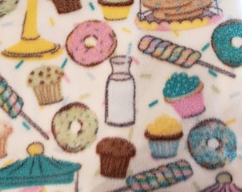 COBERTOR DE LÃ - SWEET TOOTH - Cobertor de lã sem costura 58" x 72" lance, bebê, cachorro, gato, quente, macio, aconchegante, fofo, leve, respirável, pelúcia