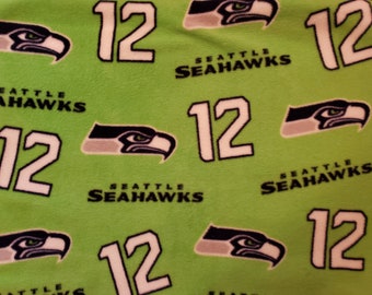 COBERTOR DE LÃ - SEATTLE SEAHAWKS 12'S - Cobertor de lã sem costura 58" x 72" lance, bebê, cachorro, gato, quente macio aconchegante fofo leve pelúcia respirável