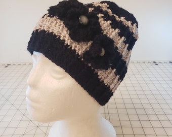 Chapéus fofos como um botão – Gorros feitos à mão com flores