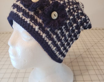 Chapéus fofos como um botão – Gorros feitos à mão com flores