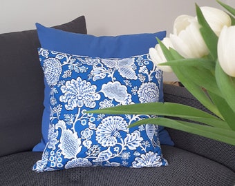 Cushion cover blue and white