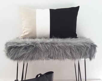 Colorblock cushion cover