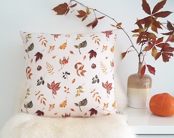 Cushion cover Fallen Leaves, Fall pillow, fallen leaves pillow, pumpkin pillow, fall decor