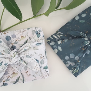 Tessuto Furoshiki in eucalipto, imballaggio sostenibile, riutilizzabile, festa estiva, matrimonio, compleanno, Natale, confezioni regalo