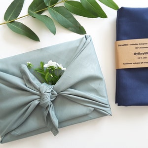 Tessuto Furoshiki, imballaggio sostenibile, riutilizzabile, festa estiva, matrimonio, compleanno, Natale, confezioni regalo