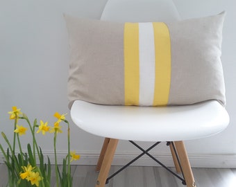Colorblock cushion cover "Spring"