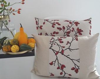 Cushion cover "Rose Hip Stripe"