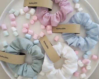 Leinenscrunchie "Marshmallows"