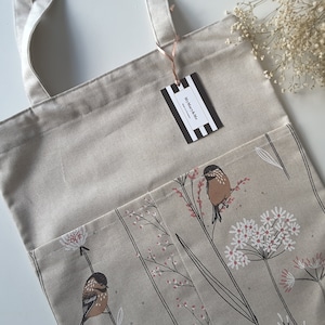 Stofftasche "Heckengeflüster", Jutebeutel, Shopper, Stoffbeutel, Einkaufstasche, Markttasche
