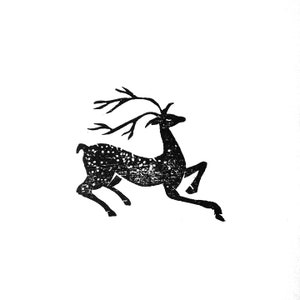 Hirsch stempel, Holzstempel, handgeschnitzt, Neujahrsgeschenk, Weihnachtsgeschenk, Ton stempel, Keramik stempel, Postkartenstempel