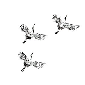 Crane Stamp: Hand Carved Wooden Pottery Stamp (1.6 inches)