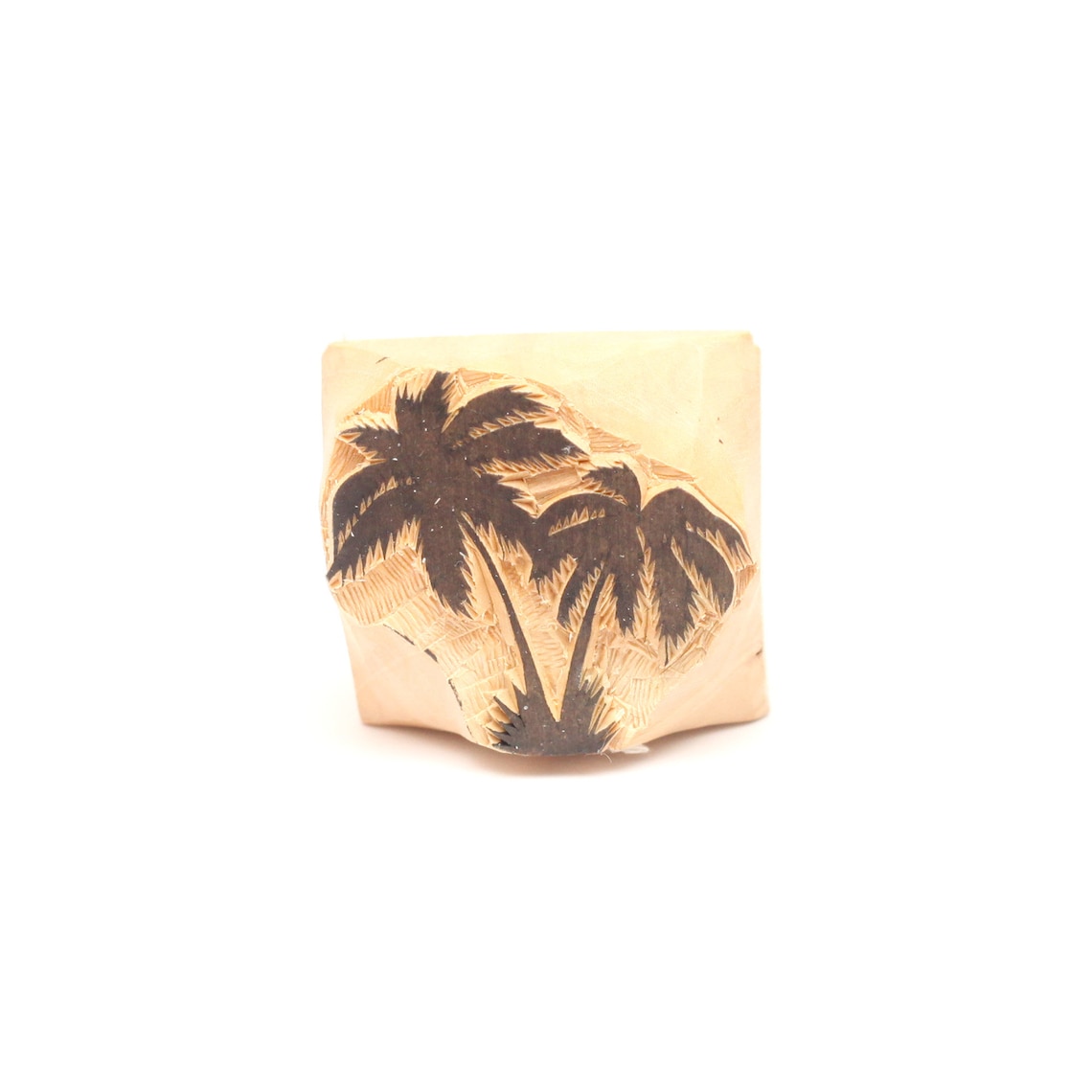 Palm Tree Stamp Tree Stamp Wooden Stamp Hand Carved Clay Etsy
