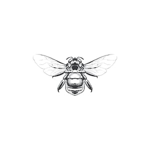 Sello de abeja de bumble, sello de insecto, sello de madera, sello de goma, tallado a mano, sello de cerámica, sello textil, bloque de impresión, sellos de tela