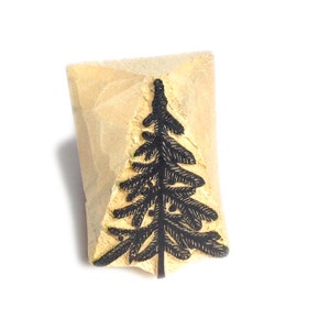 Christmas tree, christmas tree stamp, christmas stamp, pine stamp, pine tree stamp, tree stamp, stamp, hand carved, printing block