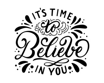 Believe to yourself stamp, quote stamp, inspirational text, rubber stamp, hand carved, pottery stamp, postcard stamp