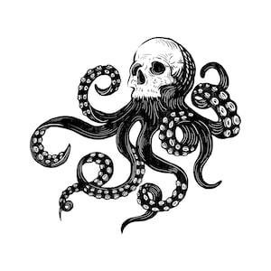 Sello de pulpo, sello animal, sello de madera, tallado a mano, sello de madera, bloque de madera, bloque de impresión, sello con su nombre