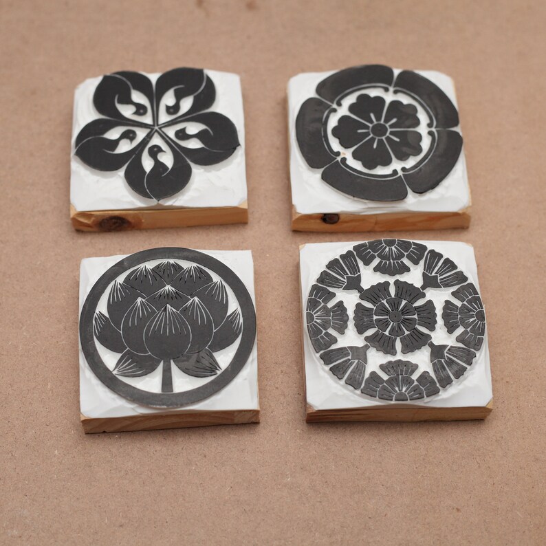 Crane stamp japanese crane japan stamp wooden stamp hand Etsy