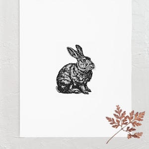 Hase Stempel, Holzstempel, Gummistempel, handgeschnitzt, Tonstempel, Keramikstempel, Postkartenstempel