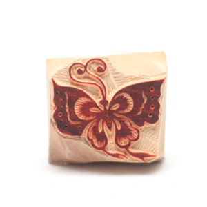 butterfly stamp, wooden stamp, hand carved, printing block, clay stamp, pottery stamp, postcard stamp