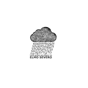 Sello Ex Libris, sello de nube, sello de lluvia, sello de insecto, tallado a mano para postal, ex libris, agenda, calendario, impresión