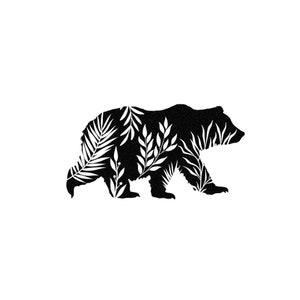 Sello de oso, sello de animal, sello de madera, sello de goma, tallado a mano, bloque de impresión