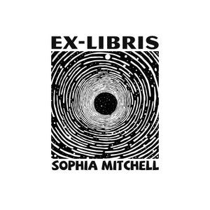 Ex-libris stamp, Black Hole stamp, Black Hole Ex-Libris Stamp, library stamp, book stamp, rubber stamp, hand carved, printing block