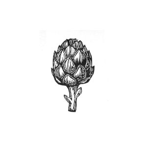Timbre d’artichaut, timbre sculpté à la main, linogravure, bloc d’impression, bloc de bois, timbre d’argile, timbre de poterie, timbre de carte postale