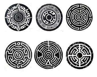 Circle Stamps: Abstract Pattern Set