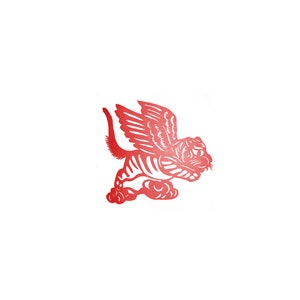 Timbre de tigre, timbre chinois de zodiaque, timbre en bois, main découpée, bloc d’impression, timbre d’argile, timbre de poterie, timbre de carte postale