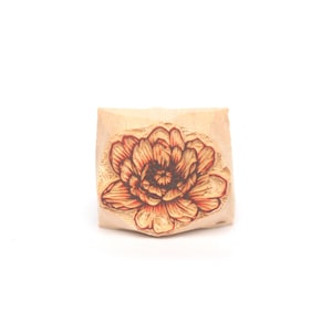 Peony flower stamp, Peony stamp, flower stamp, 4cm stamp, wooden stamp, woodblock,for Filofax,Post Card, Planner, Scheduler, Printing