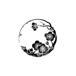 Sello de flores, sello japonés, sello de madera, tallado a mano para Filofax, postales, planificadores, calendarios e impresiones.