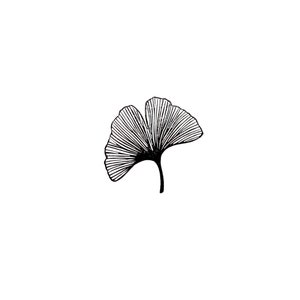 Ginkgo leaf stamp, ginkgo pattern, leaf stamp, leaf pattern,  wooden stamp, hand carved, clay stamp, pottery stamp, postcard stamp