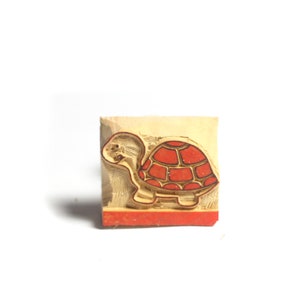 Sello de tortuga, sello de tortuga con tu nombre, sello personalizado, sello de madera, tallado a mano, bloque de impresión, regalo personalizado